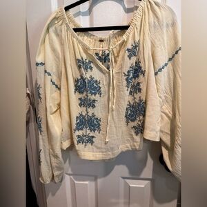 Free People Hayden embellished blouse